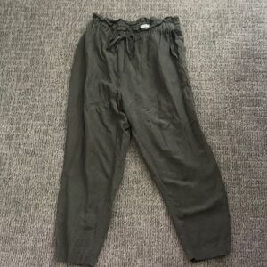 Linen blend pants